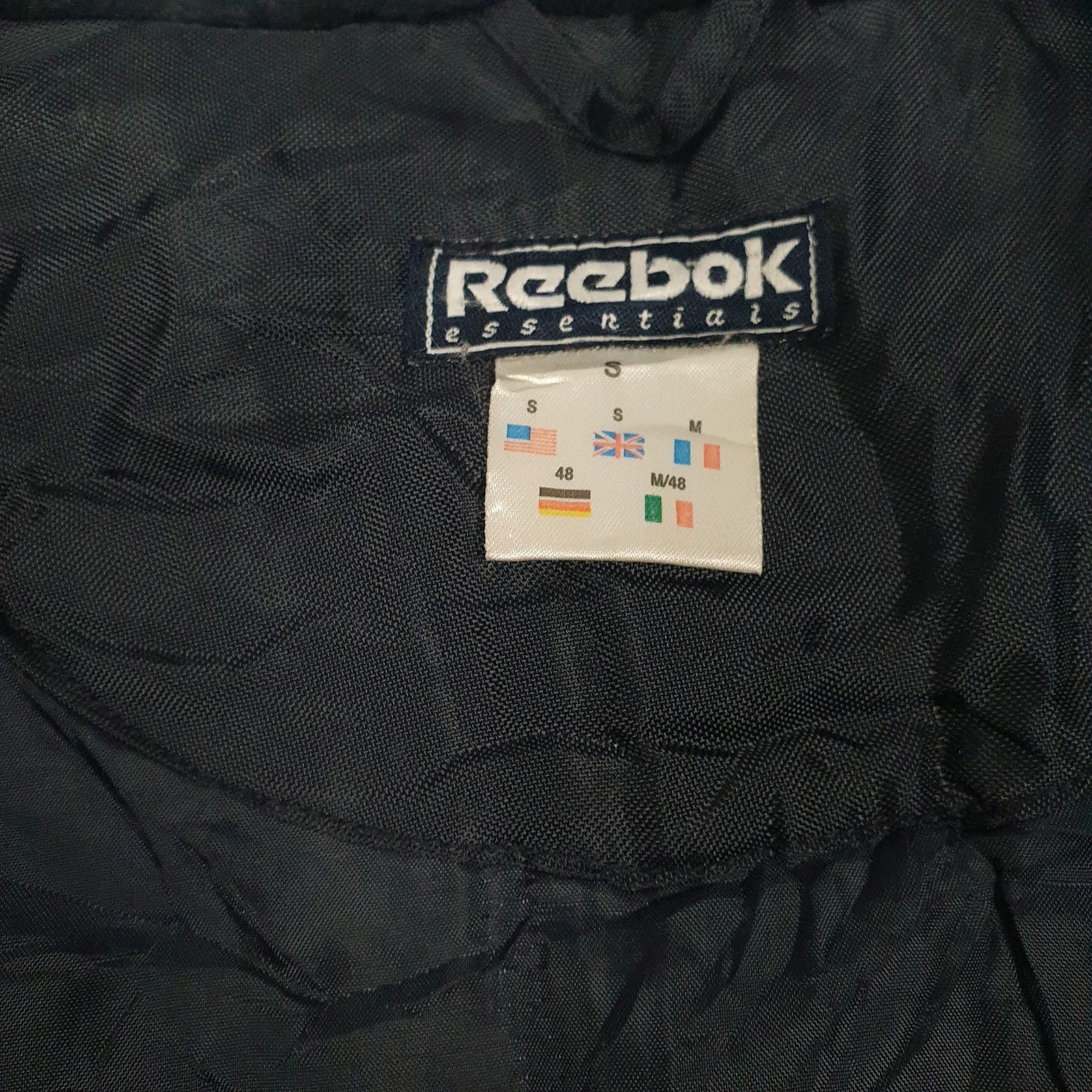 Mens Navy Reebok Vintage  Coat