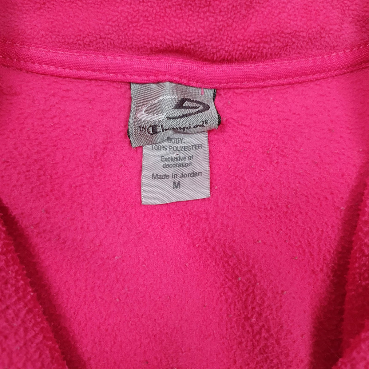 Womens Pink Champion  Quarter Zip Jumper