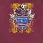 Mens Burgundy Gildan   T Shirt