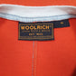 Mens Orange Woolrich Spellout  T Shirt