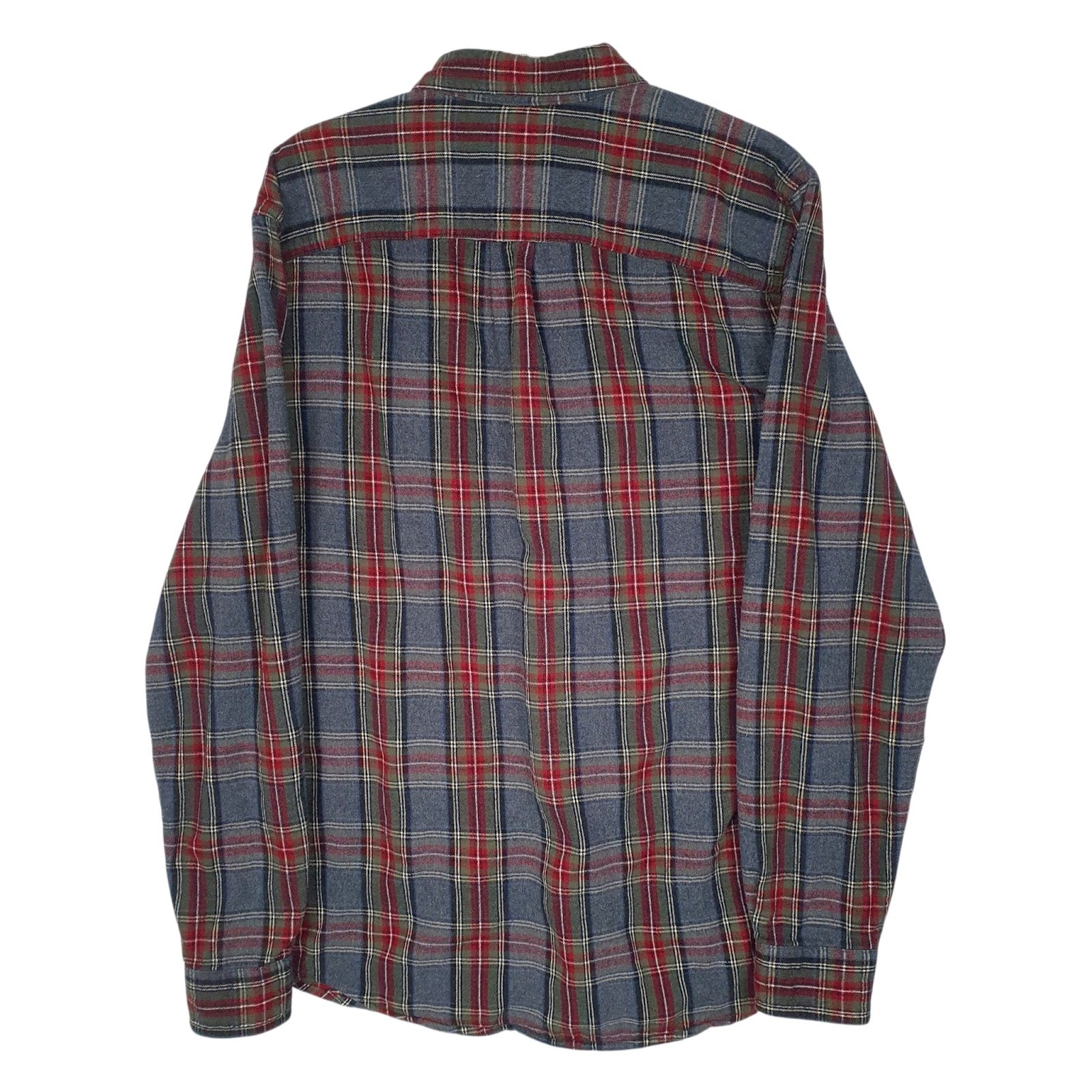 Mens Grey L.L.Bean Flannel  Shirt