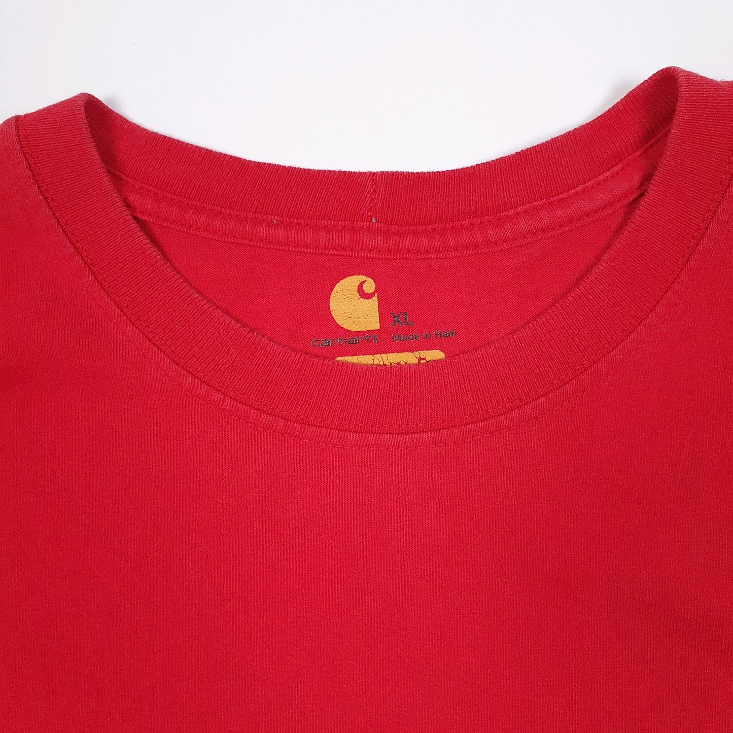 Mens Red Carhartt   T Shirt