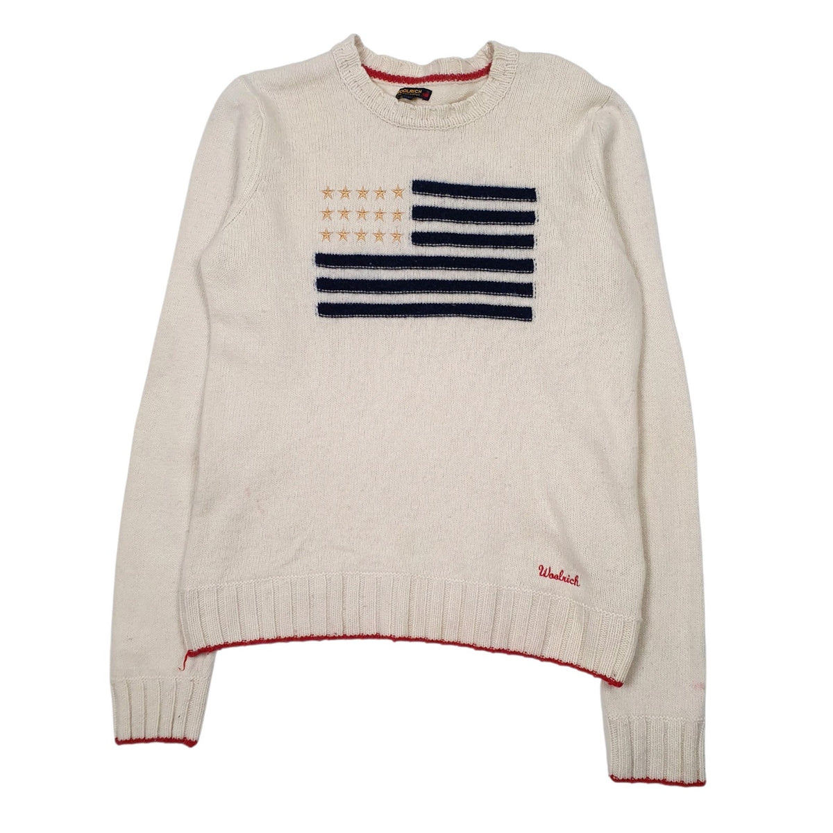 Womens Cream Woolrich  Crewneck Jumper