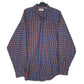 Mens Blue L.L.Bean Flannel Vintage 90s Long Sleeve Shirt