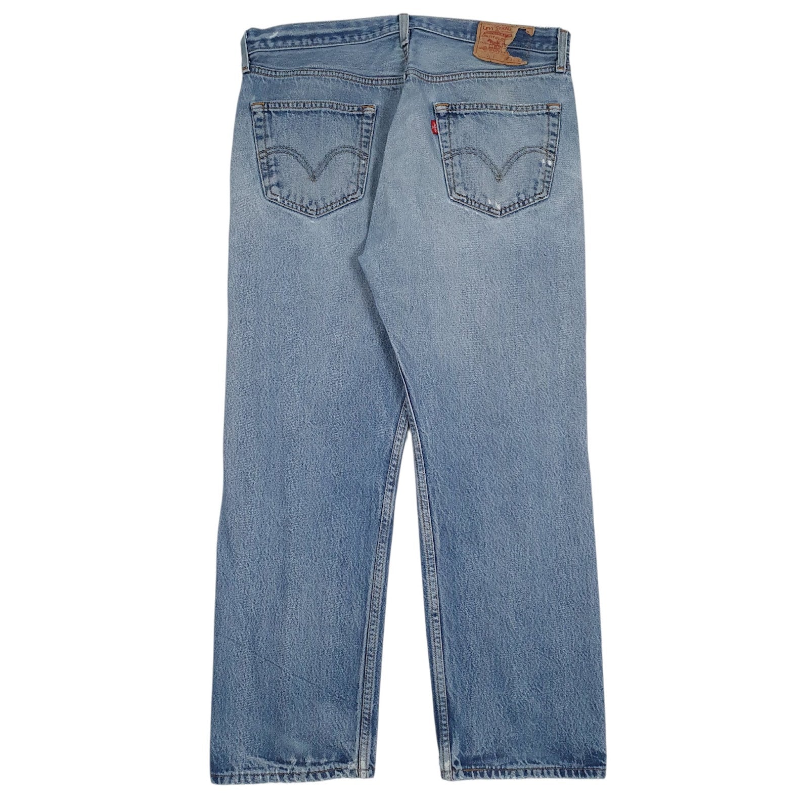 Mens Blue Levis Distressed  Jeans