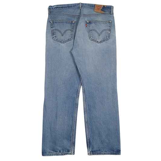 Mens Blue Levis Distressed  Jeans