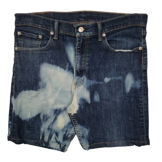 Mens Blue Levis Acid Wash 513 Denim Shorts