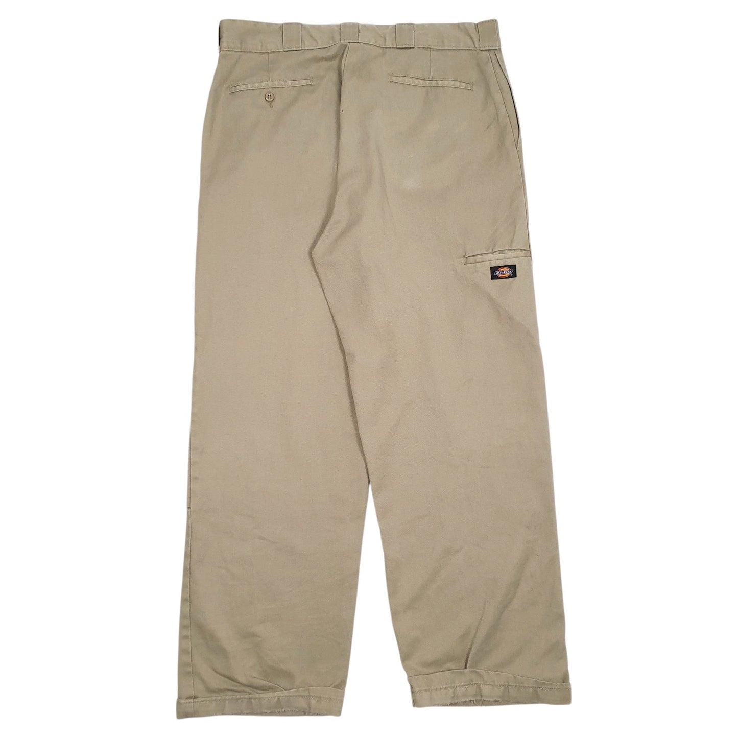 Mens Brown Dickies Workwear Double Knees  Trousers
