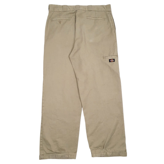 Mens Brown Dickies Workwear Double Knees  Trousers