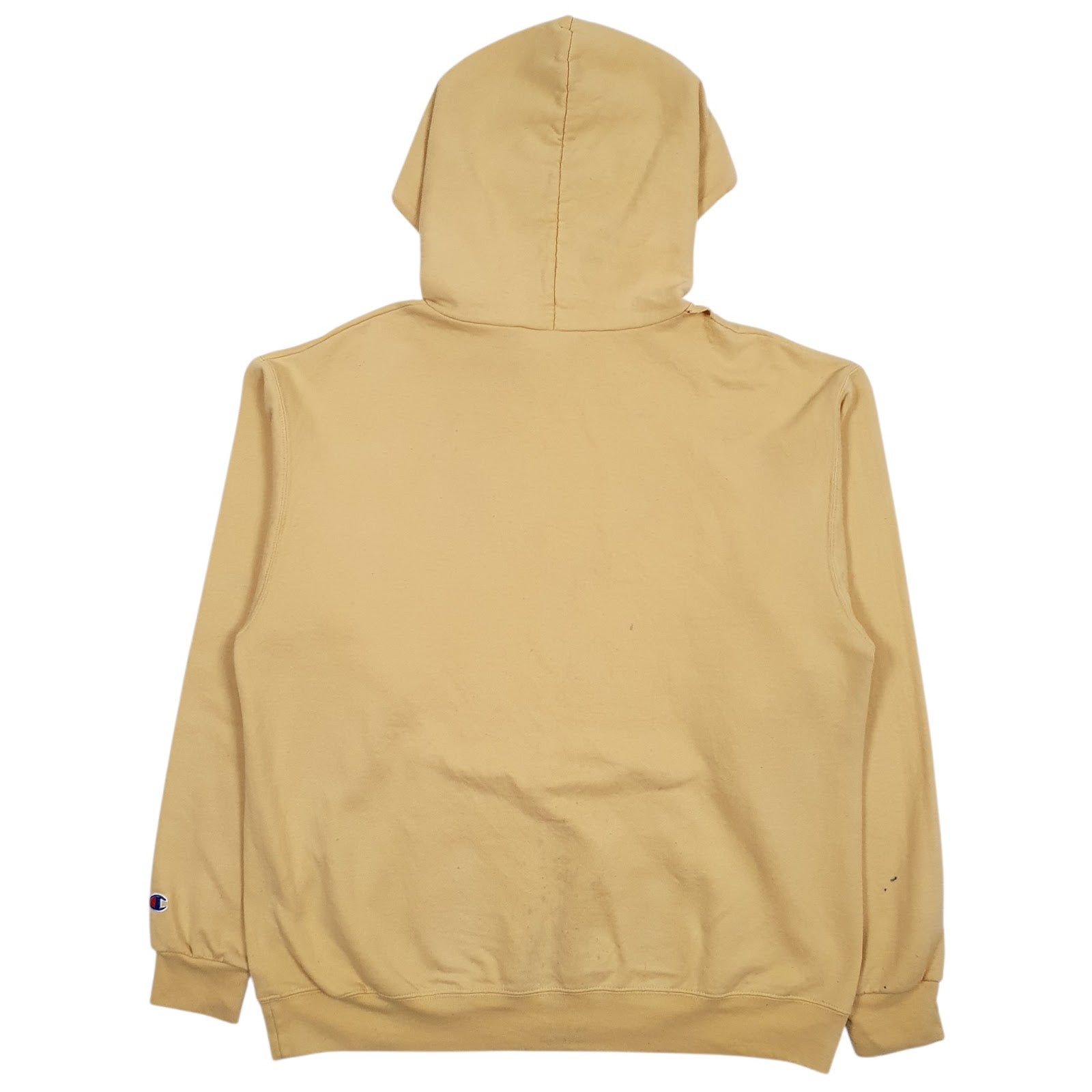 Mens Yellow Champion Colorado University Hoodie Jumper