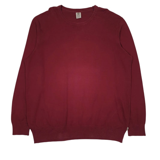 Mens Red Timberland  Crewneck Jumper