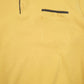 Mens Yellow Pierre Cardin Button Up Quarter Zip Jumper