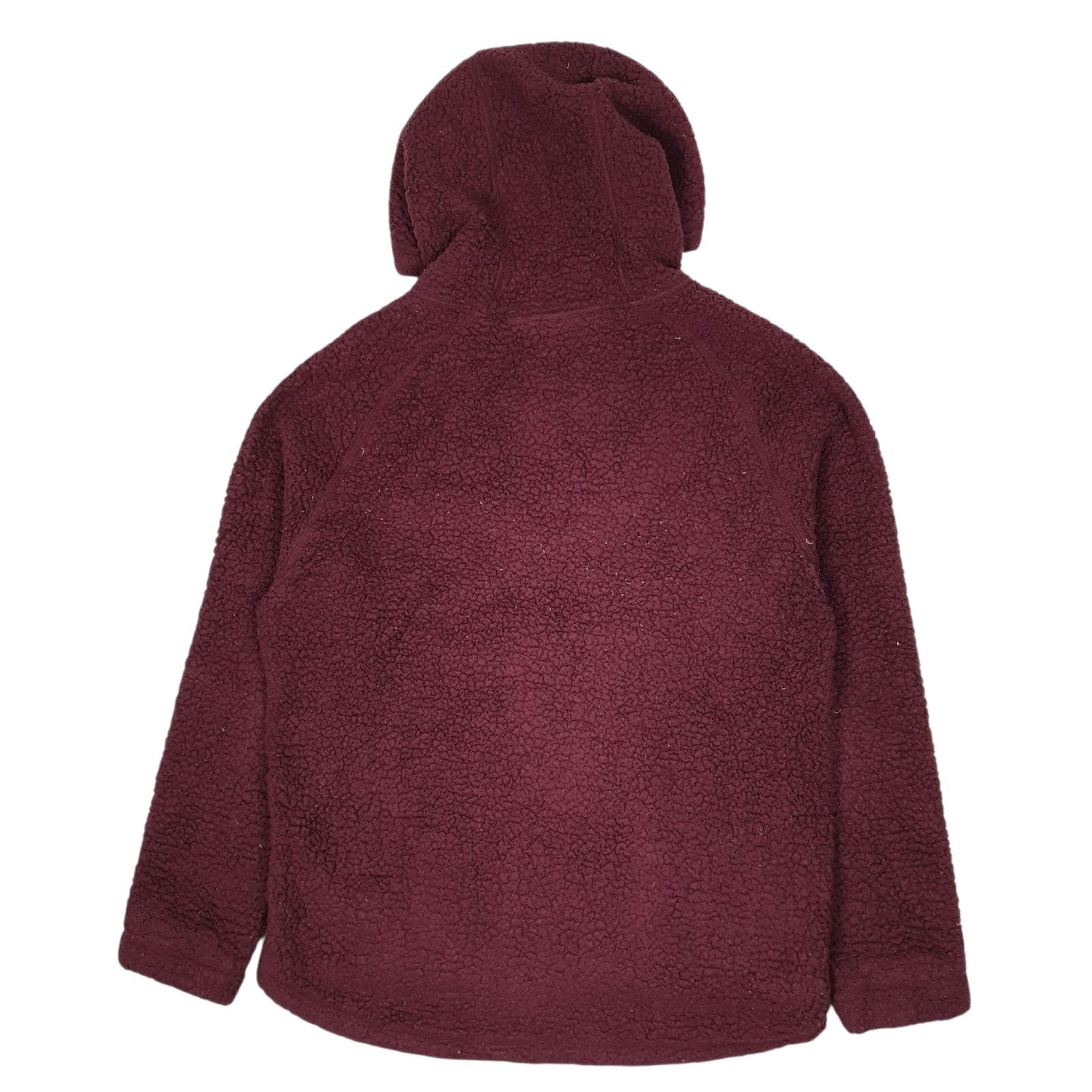 Mens Burgundy Champion Sherpa Retro Pile Full Zip Jumper