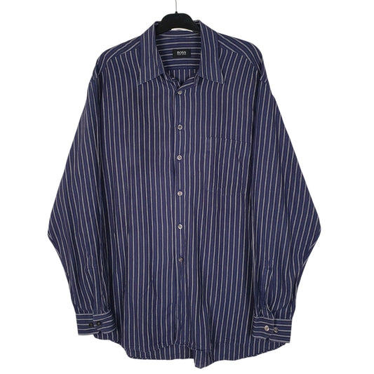 Mens Navy Hugo Boss  Long Sleeve Shirt