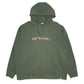 Womens Green Animal Spellout Hoodie Jumper
