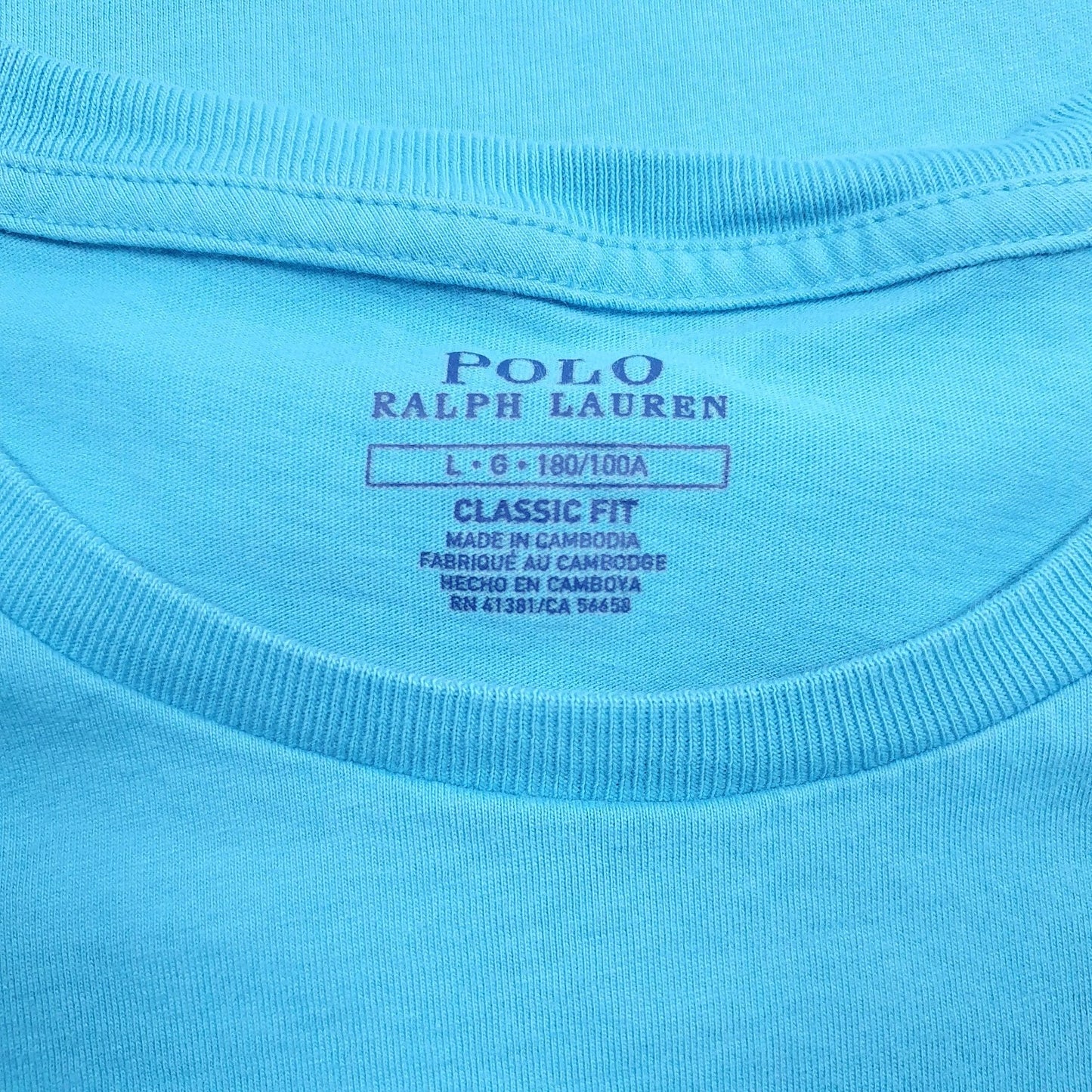 Mens Blue Polo Ralph Lauren   T Shirt