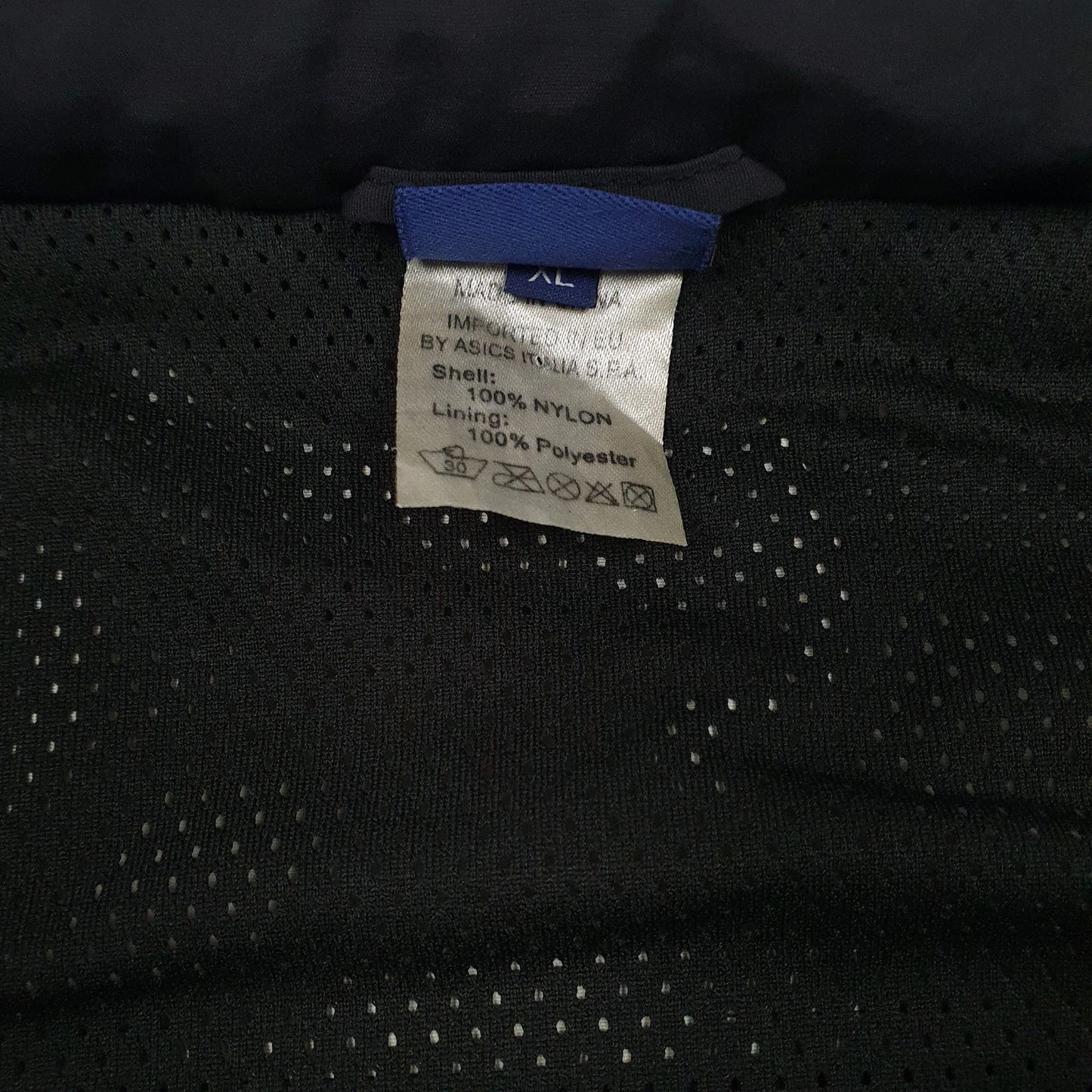 Mens Black Asics Hooded  Coat