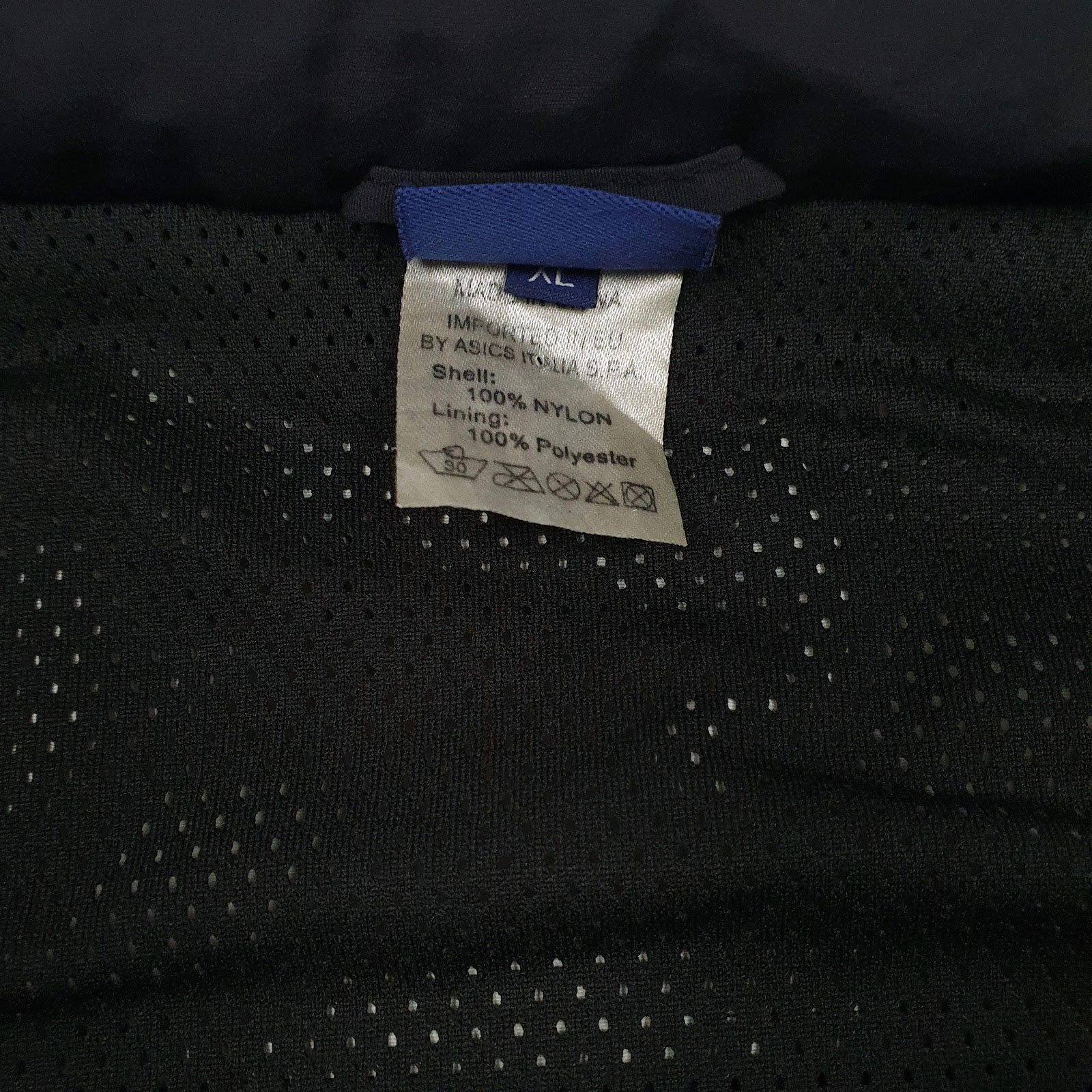 Mens Black Asics Hooded  Coat