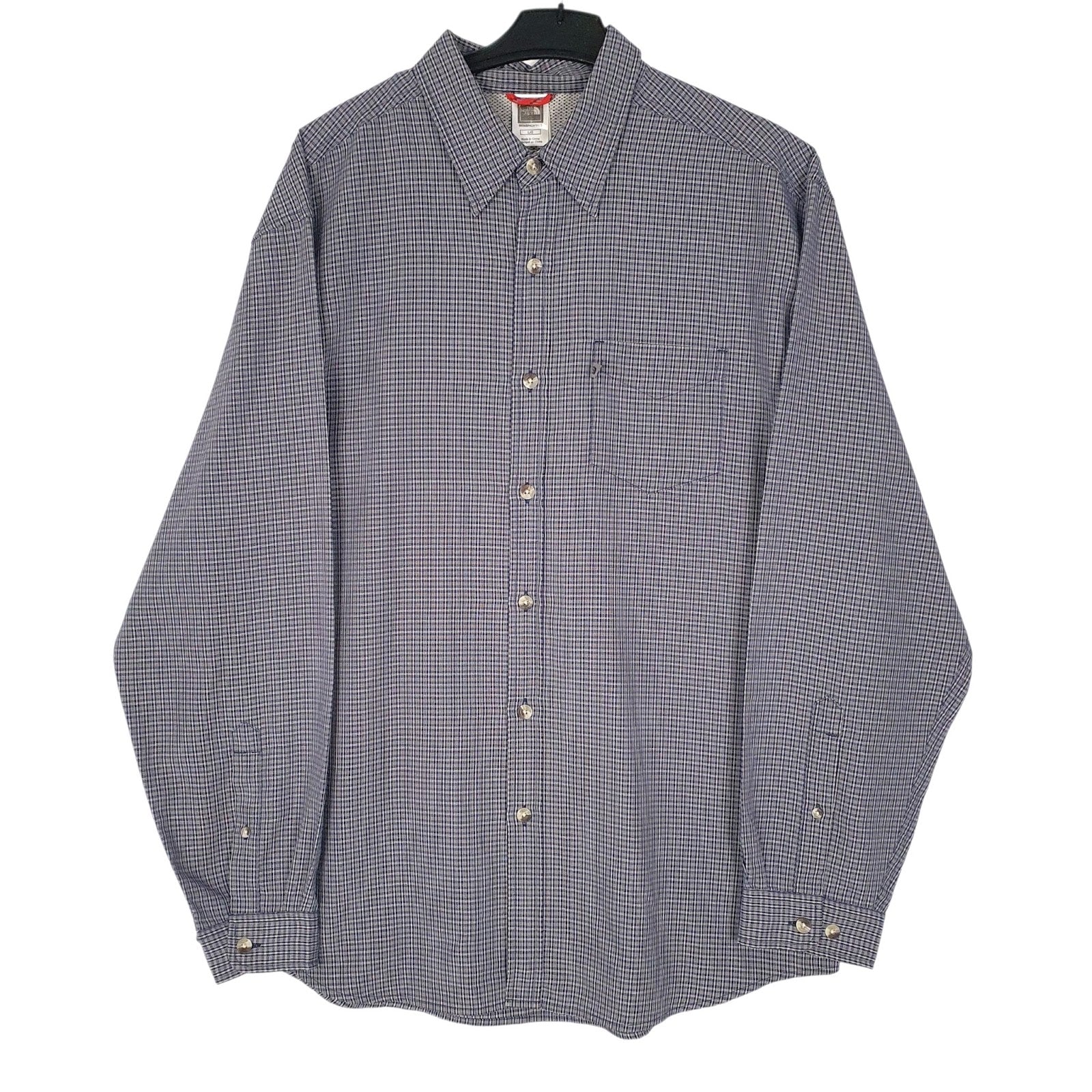 Mens Blue The North Face  Long Sleeve Shirt