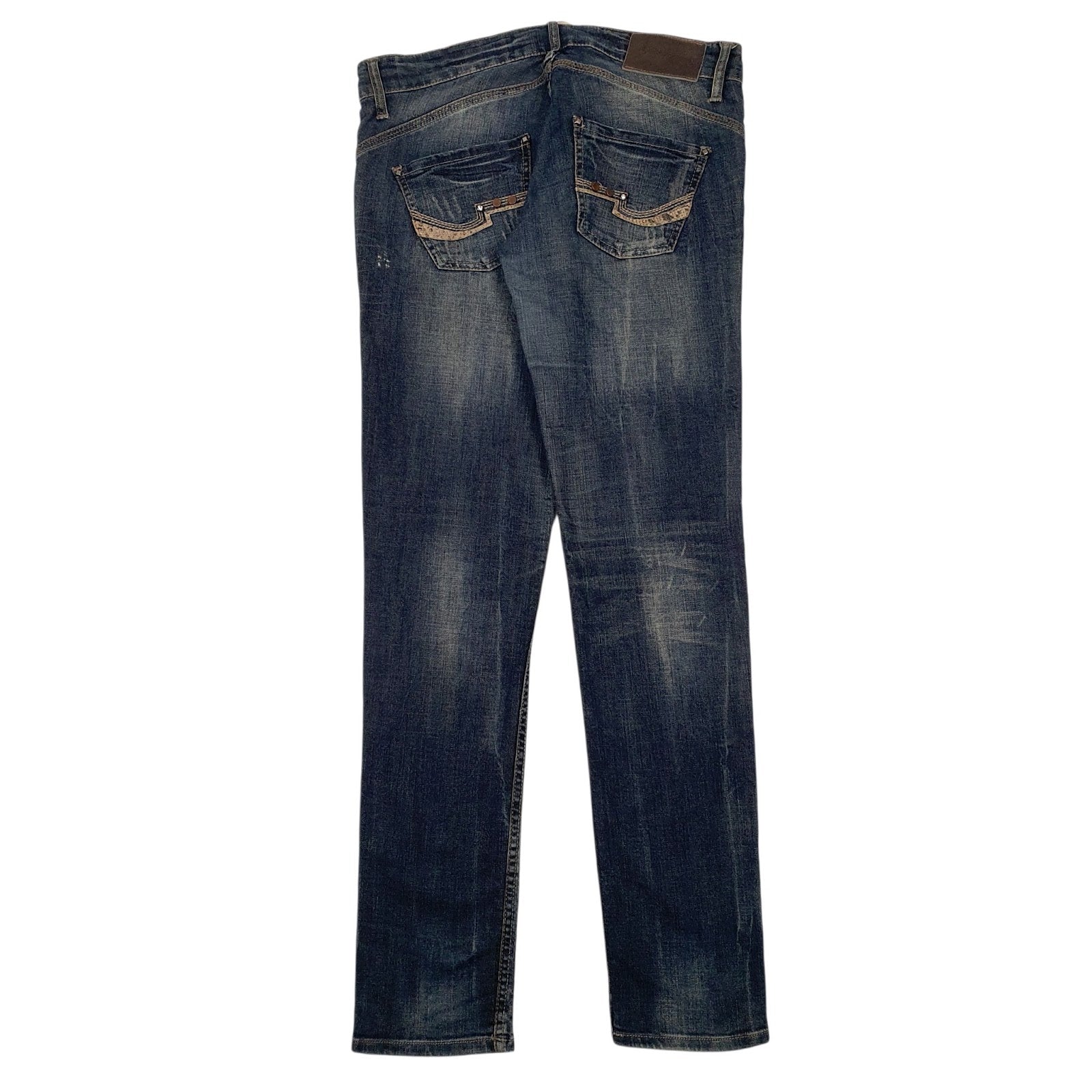 Womens Blue Stradivarius Distressed  Jeans
