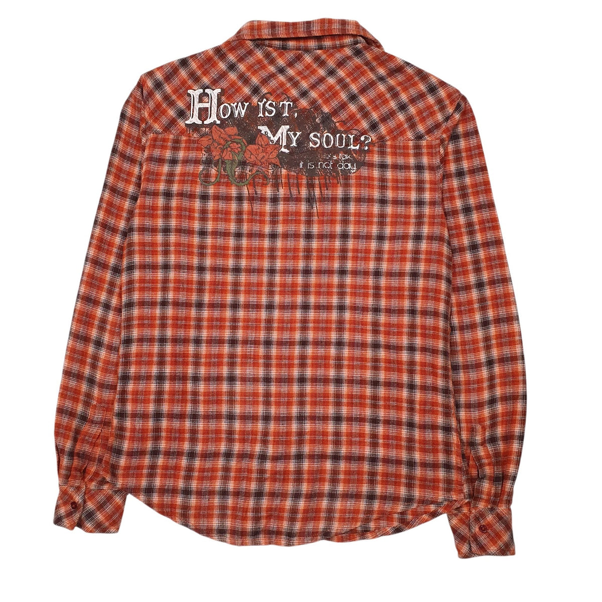 Mens Red SHS Flannel  Shirt