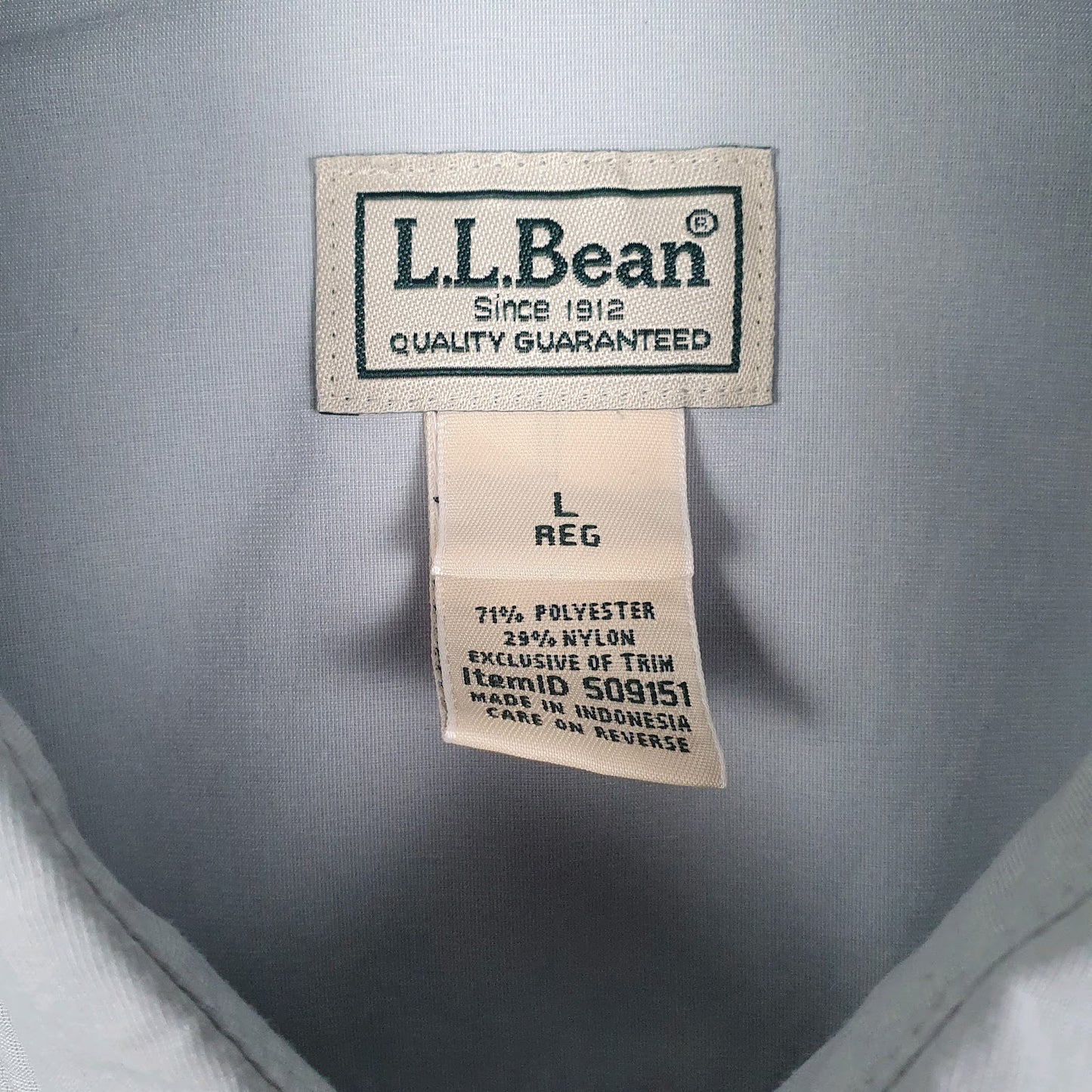 Mens Blue L.L.Bean   Shirt