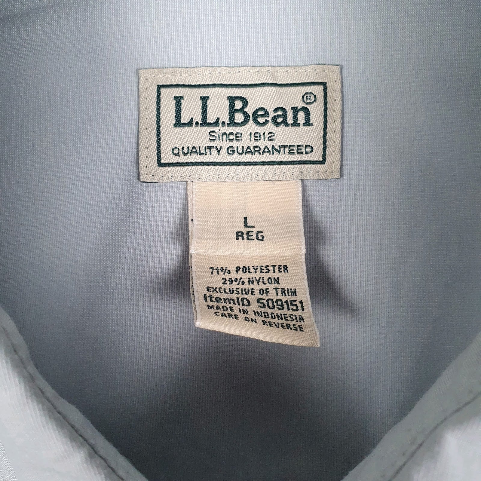 Mens Blue L.L.Bean   Shirt