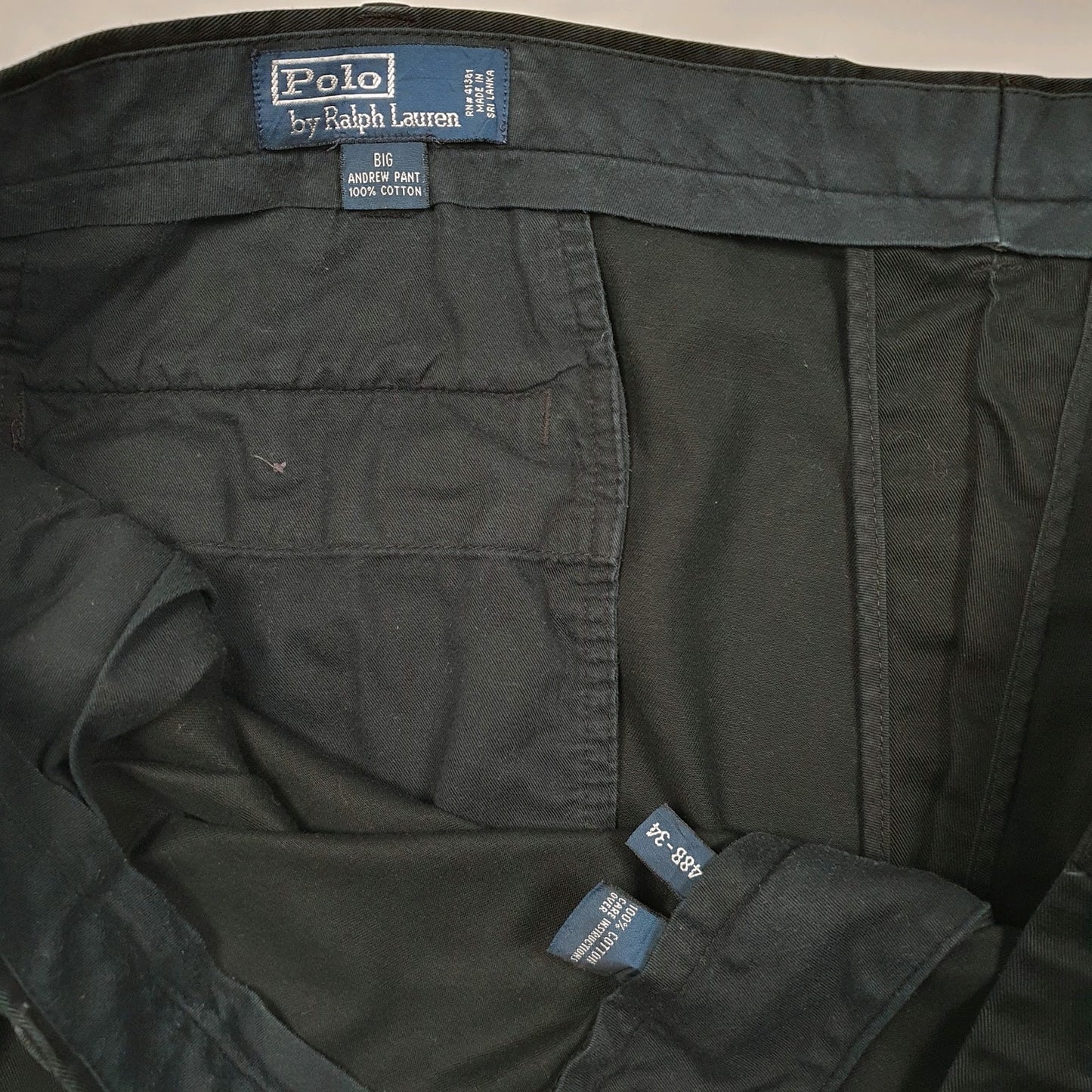 Mens Black Polo Ralph Lauren Andrew Pant  Trousers