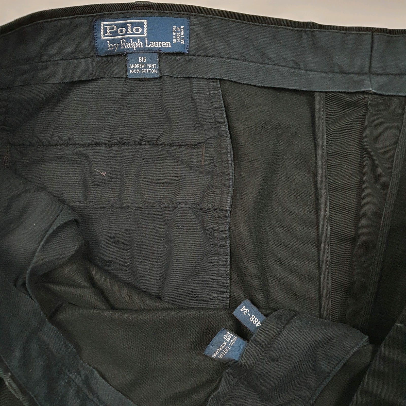 Mens Black Polo Ralph Lauren Andrew Pant  Trousers