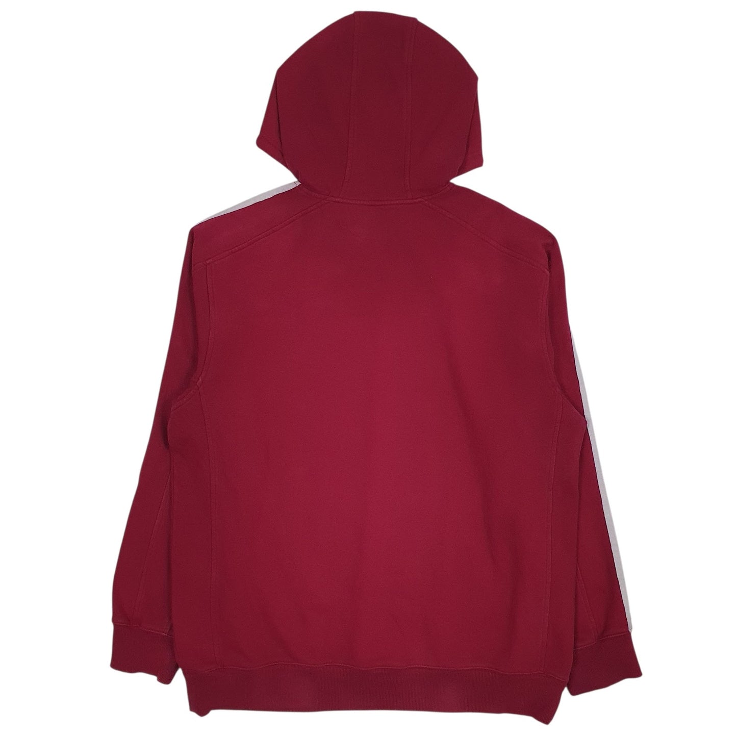 Mens Red Adidas Spellout Hoodie Jumper