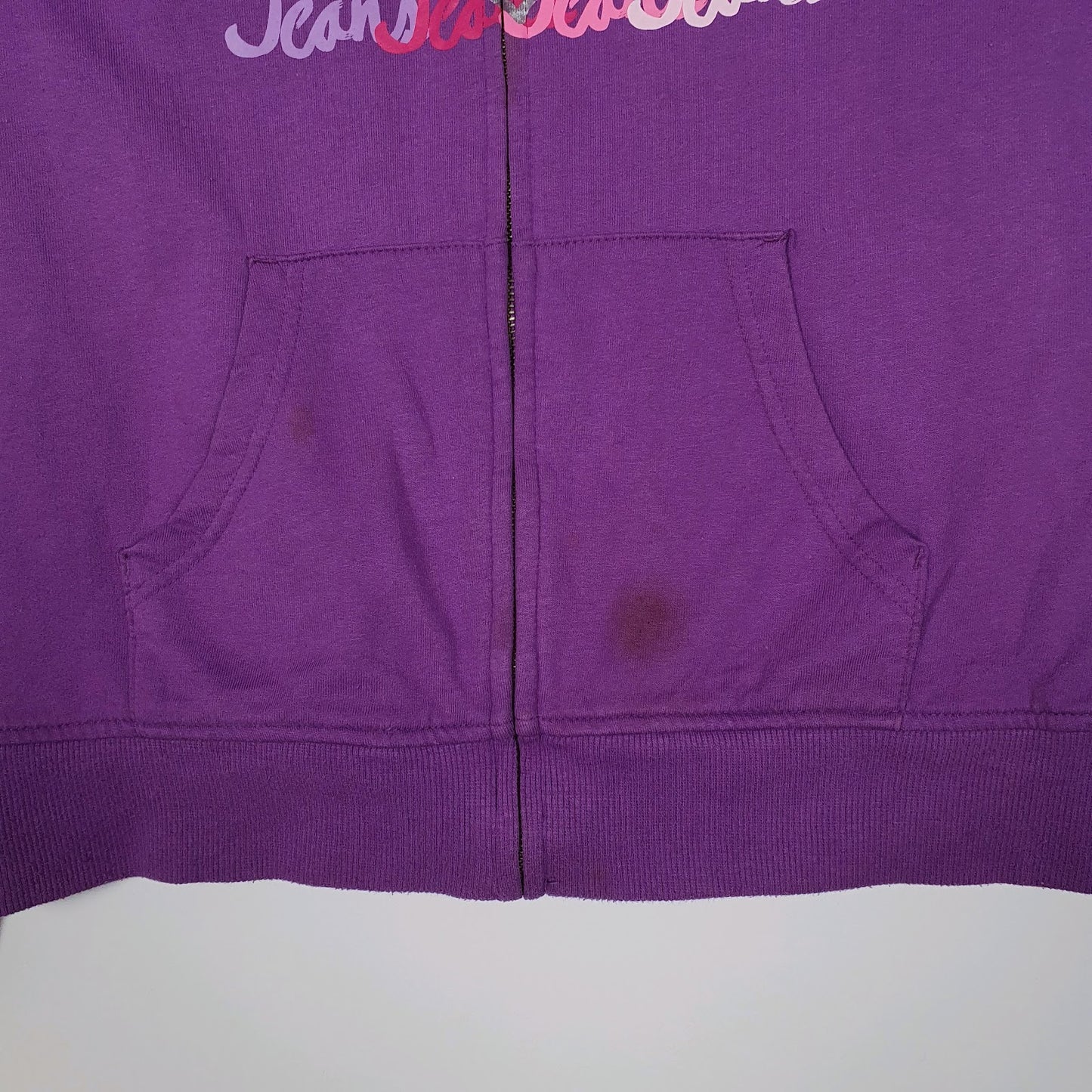 Womens Purple Calvin Klein Fleece Lined Full Zip Jumper