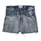 Womens Blue Lakenzie Distressed Denim Shorts