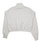 Womens White Nike Crop Top Quarter Zip Jumper