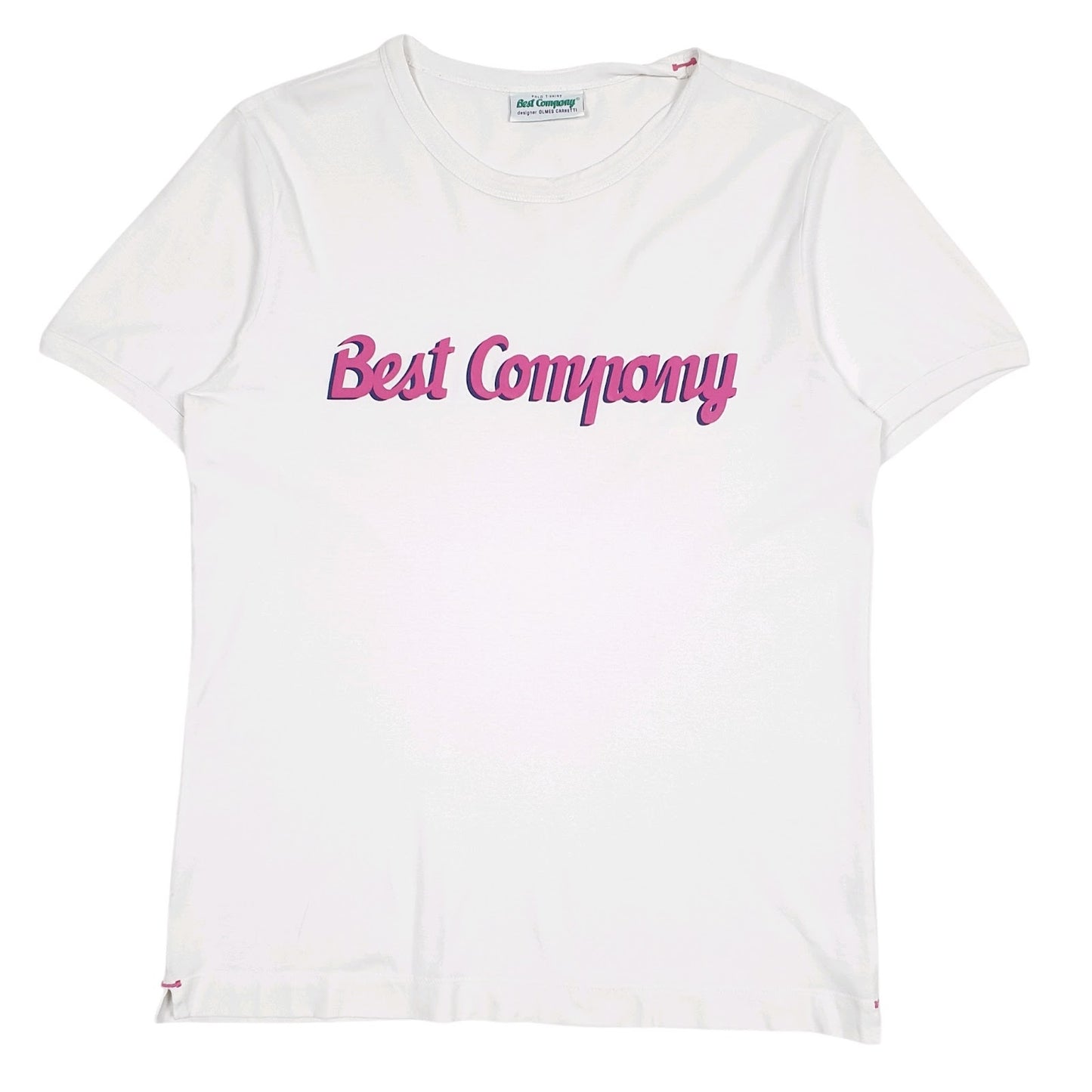 Mens Grey Best Company Olmes Carretti Spellout Short Sleeve T Shirt