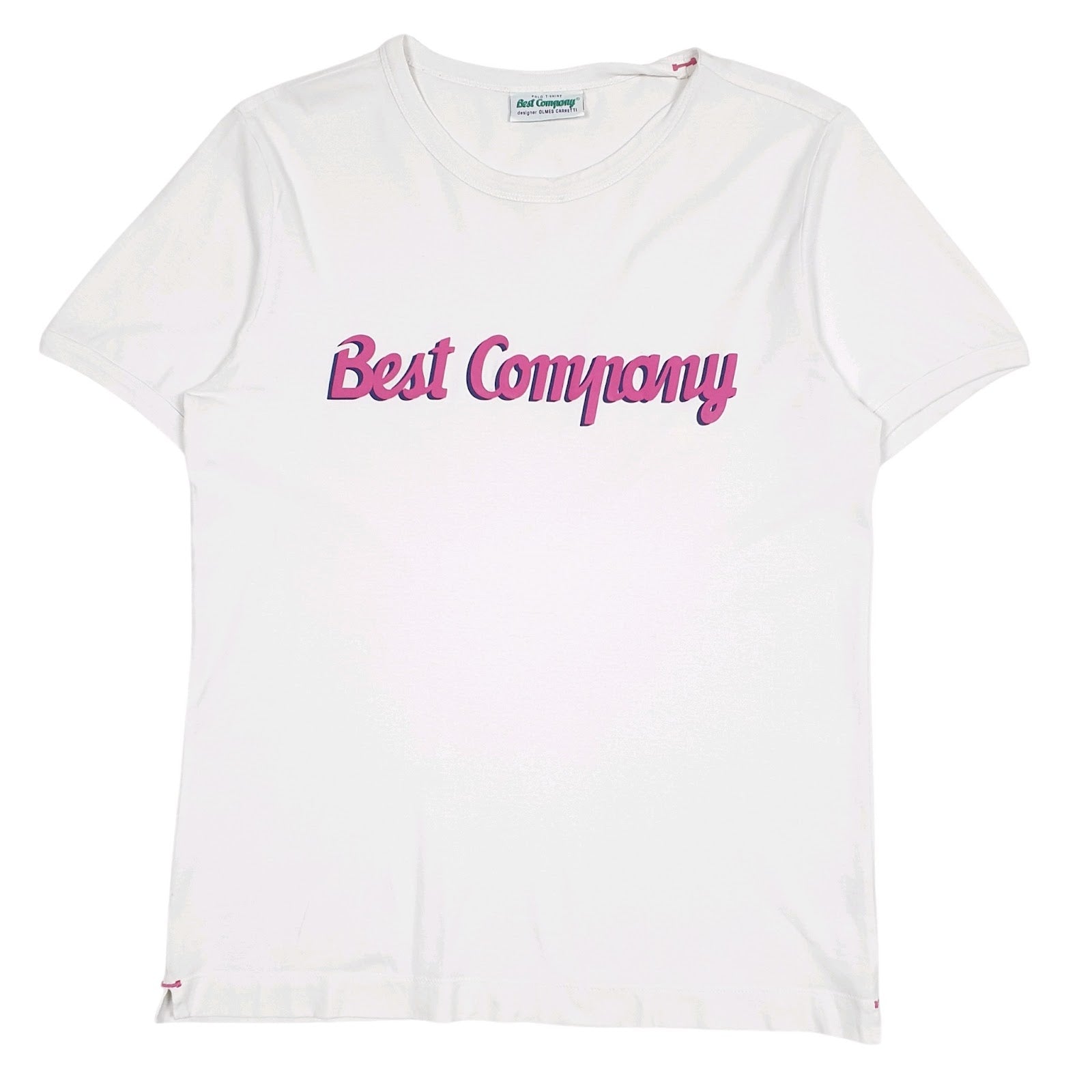 Mens Grey Best Company Olmes Carretti Spellout Short Sleeve T Shirt
