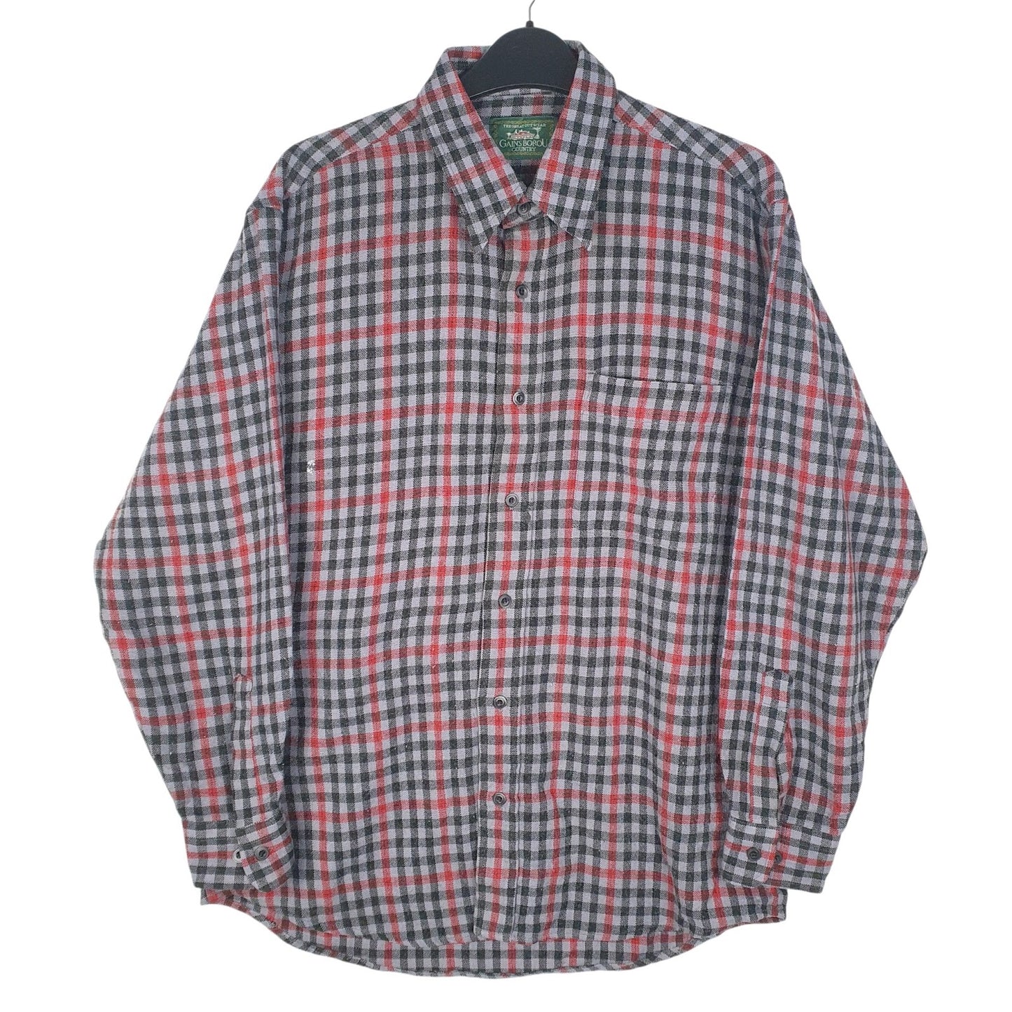 Mens Grey Gains Borou Country  Long Sleeve Shirt