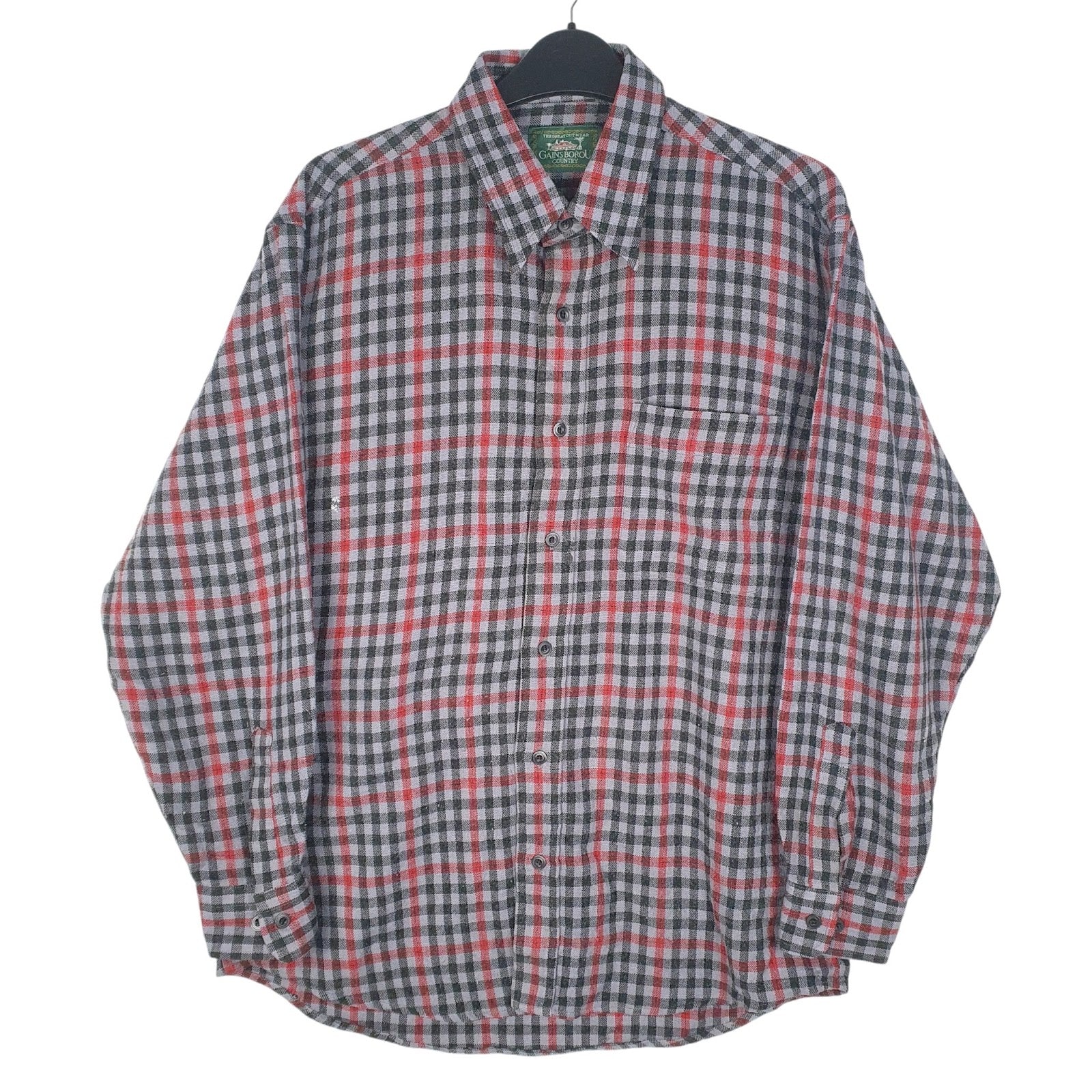 Mens Grey Gains Borou Country  Long Sleeve Shirt