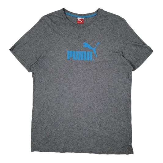 Mens Grey Puma  Short Sleeve T Shirt