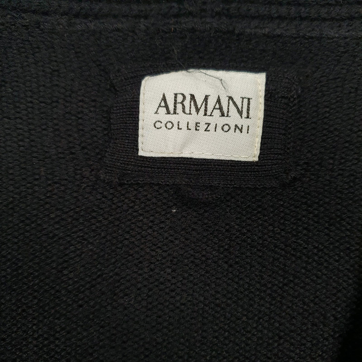 Womens Black Armani  Cardigan Jumper