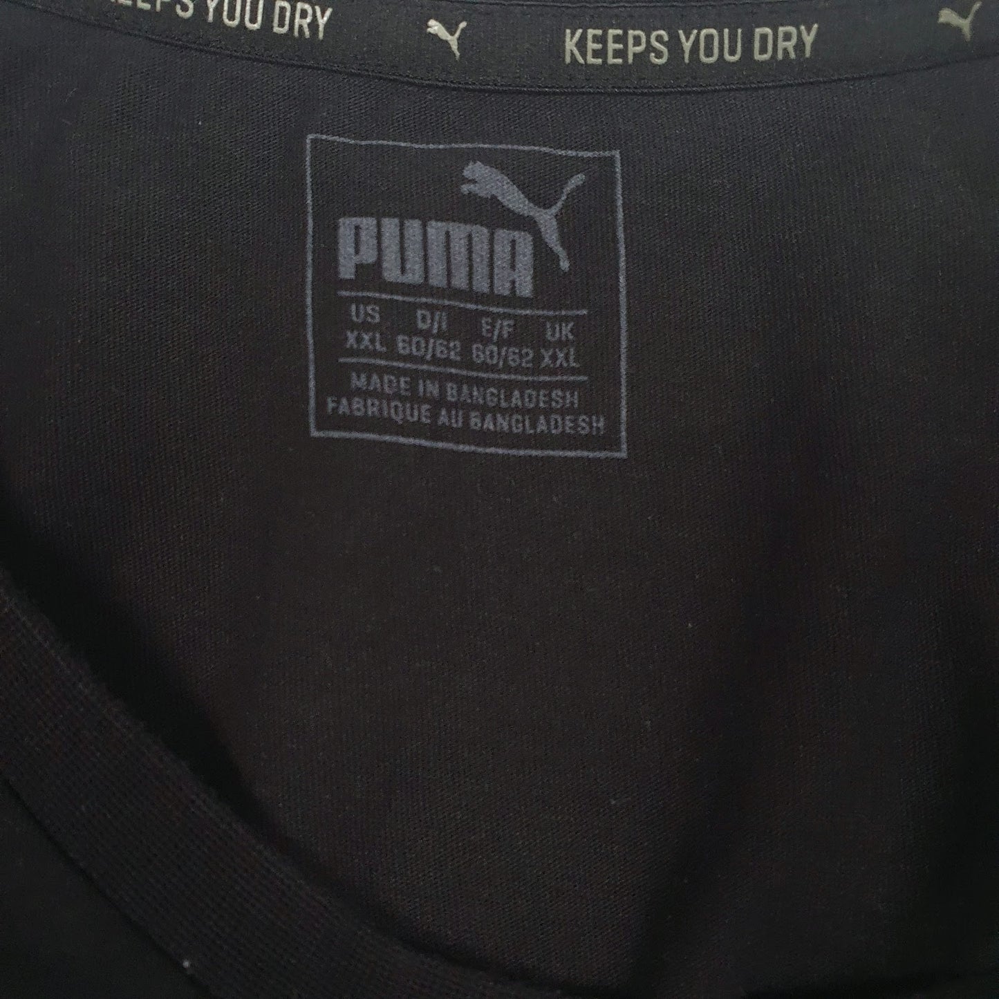 Mens Black Puma   T Shirt