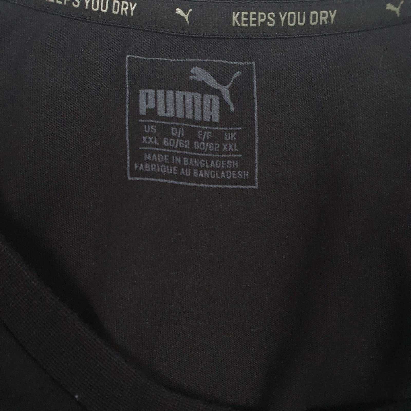 Mens Black Puma   T Shirt