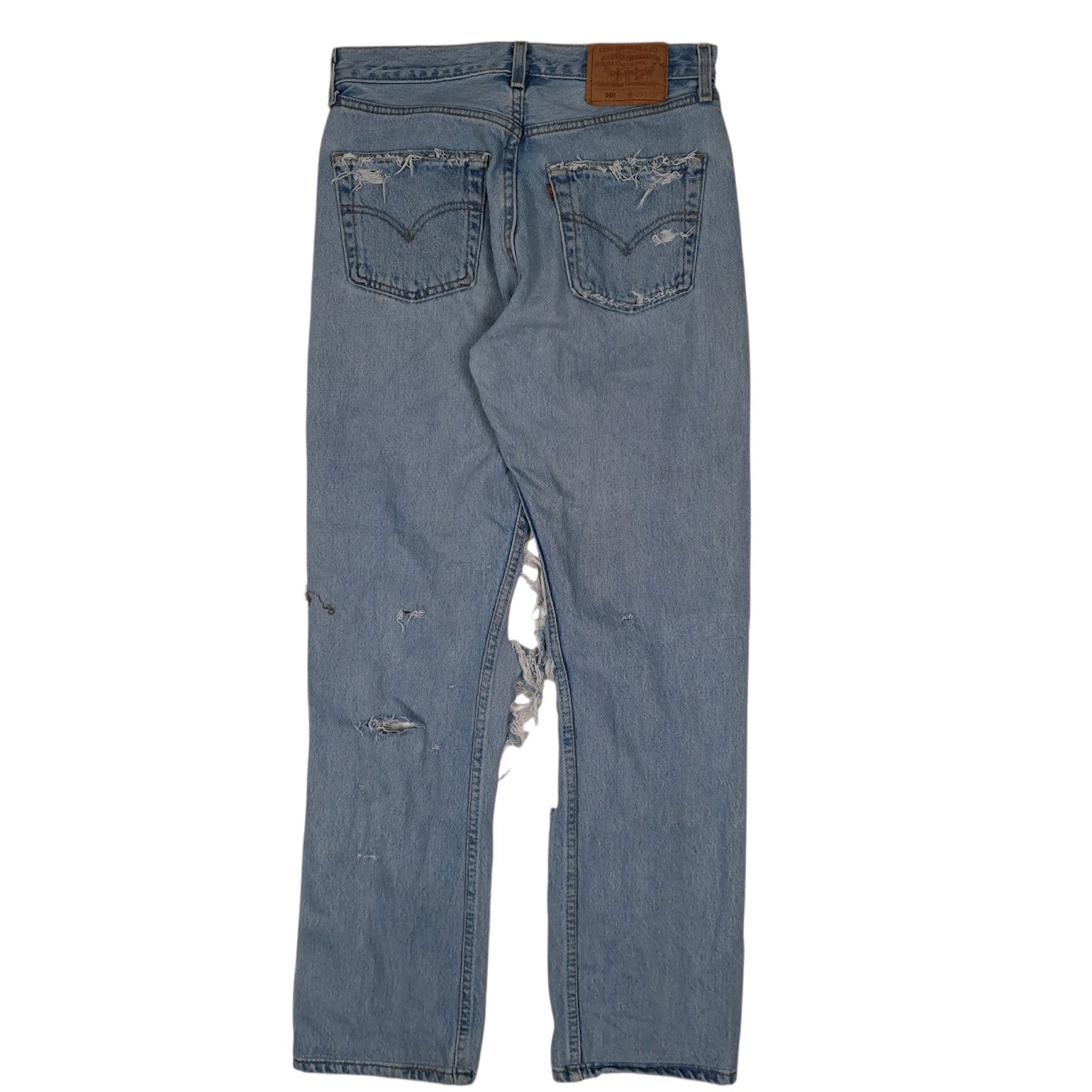 Womens Blue Levis Distressed Vintage 90s Made In USA  Jeans