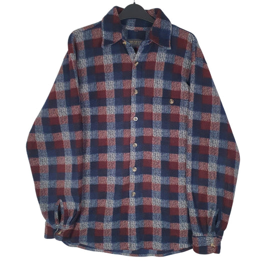 Mens Grey Orkneys Flannel Long Sleeve Shirt