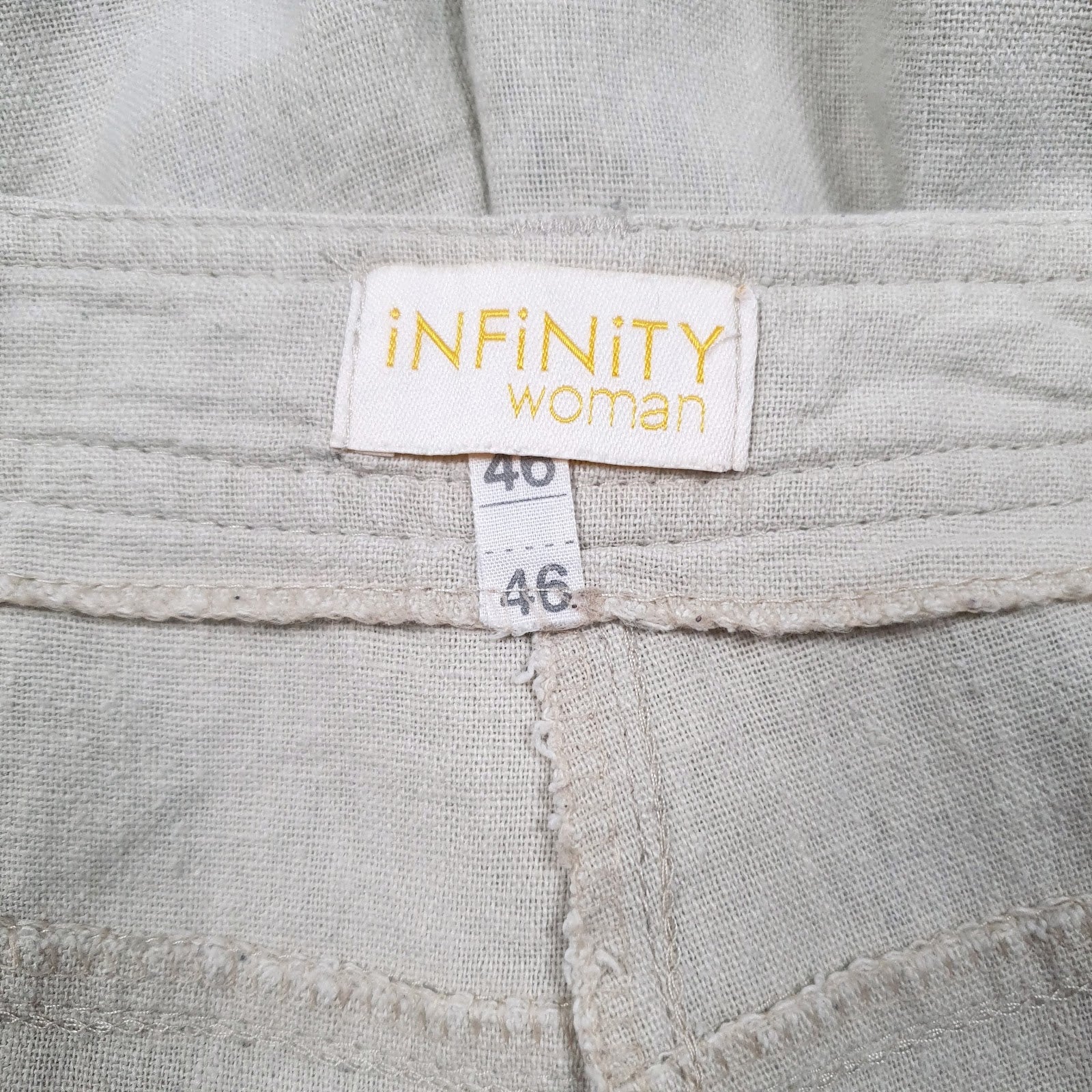Womens Beige Infinity   Shorts