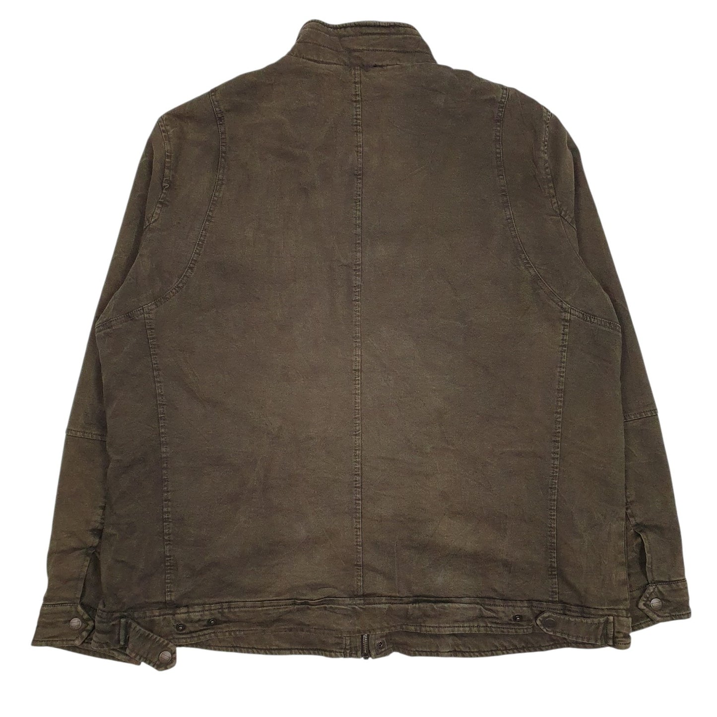 Mens Green Levis Padded Crewneck Coat