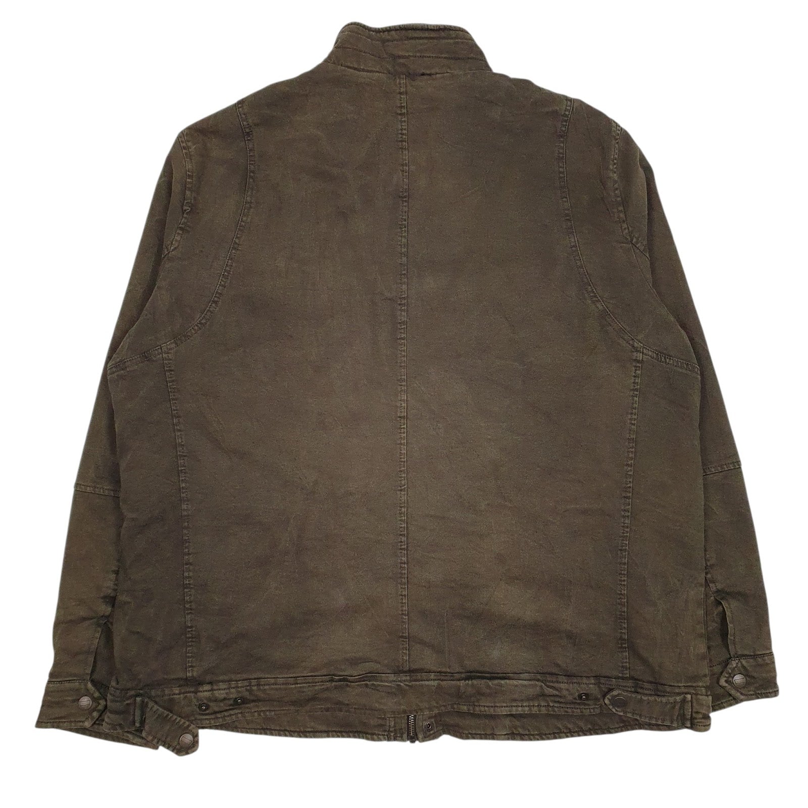 Mens Green Levis Padded Crewneck Coat