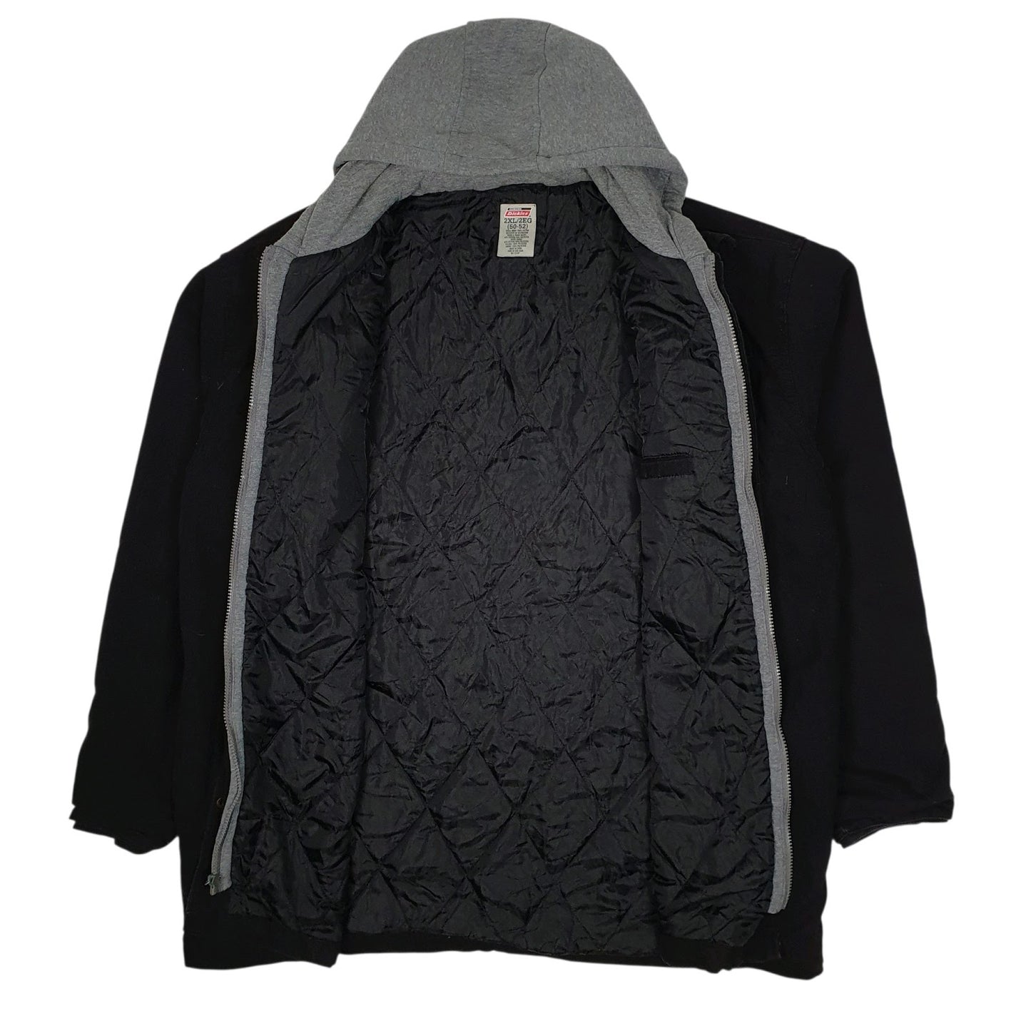 Mens Black Wrangler Chore Windbreaker Hoodie Full Zip Coat