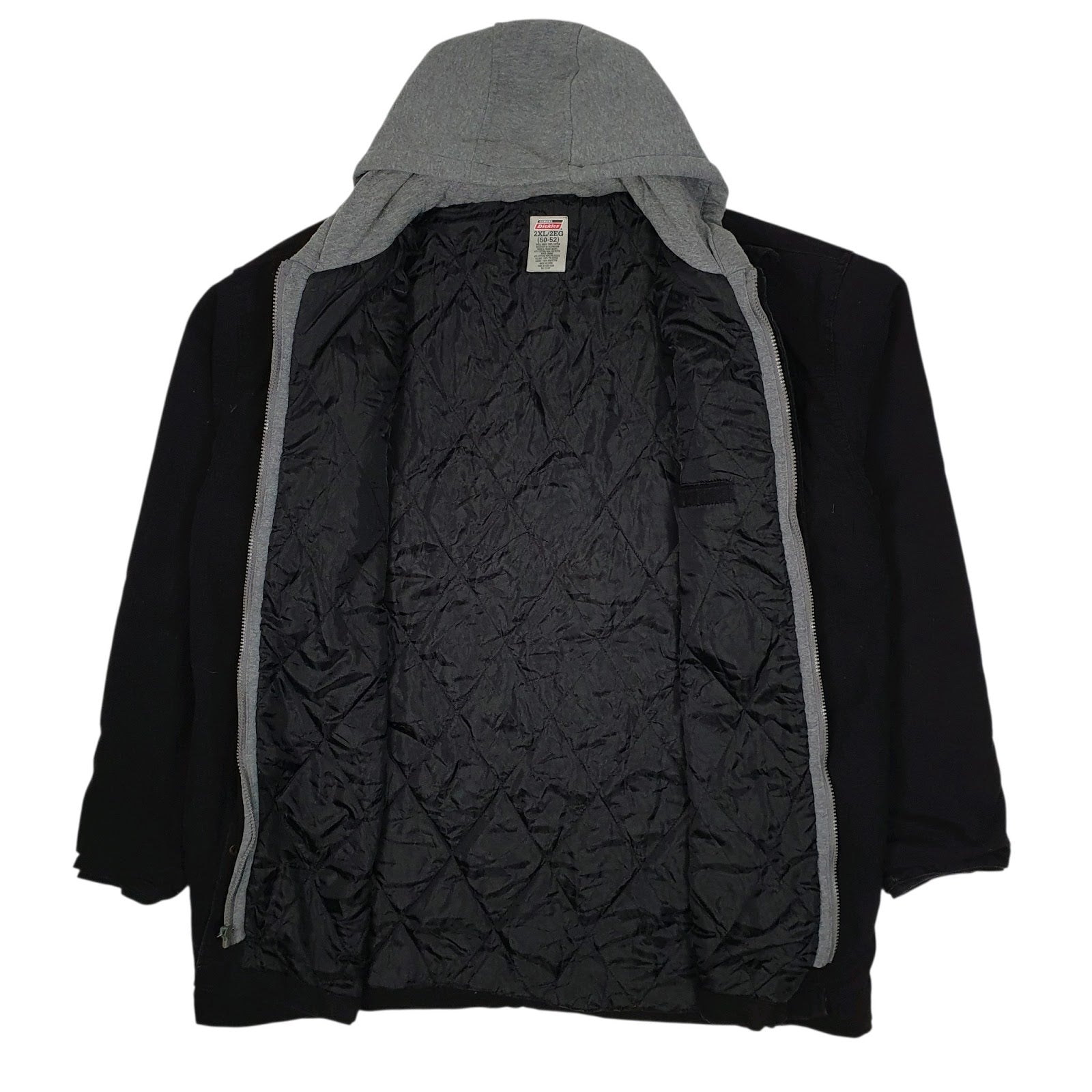 Mens Black Wrangler Chore Windbreaker Hoodie Full Zip Coat