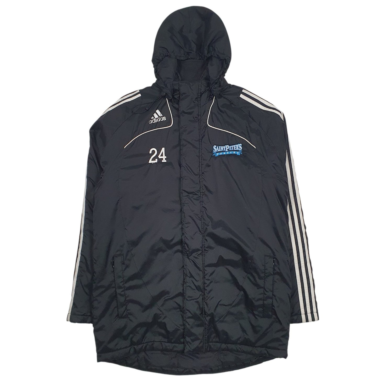 Mens Black Adidas Saint Peter's Peahens  Coat