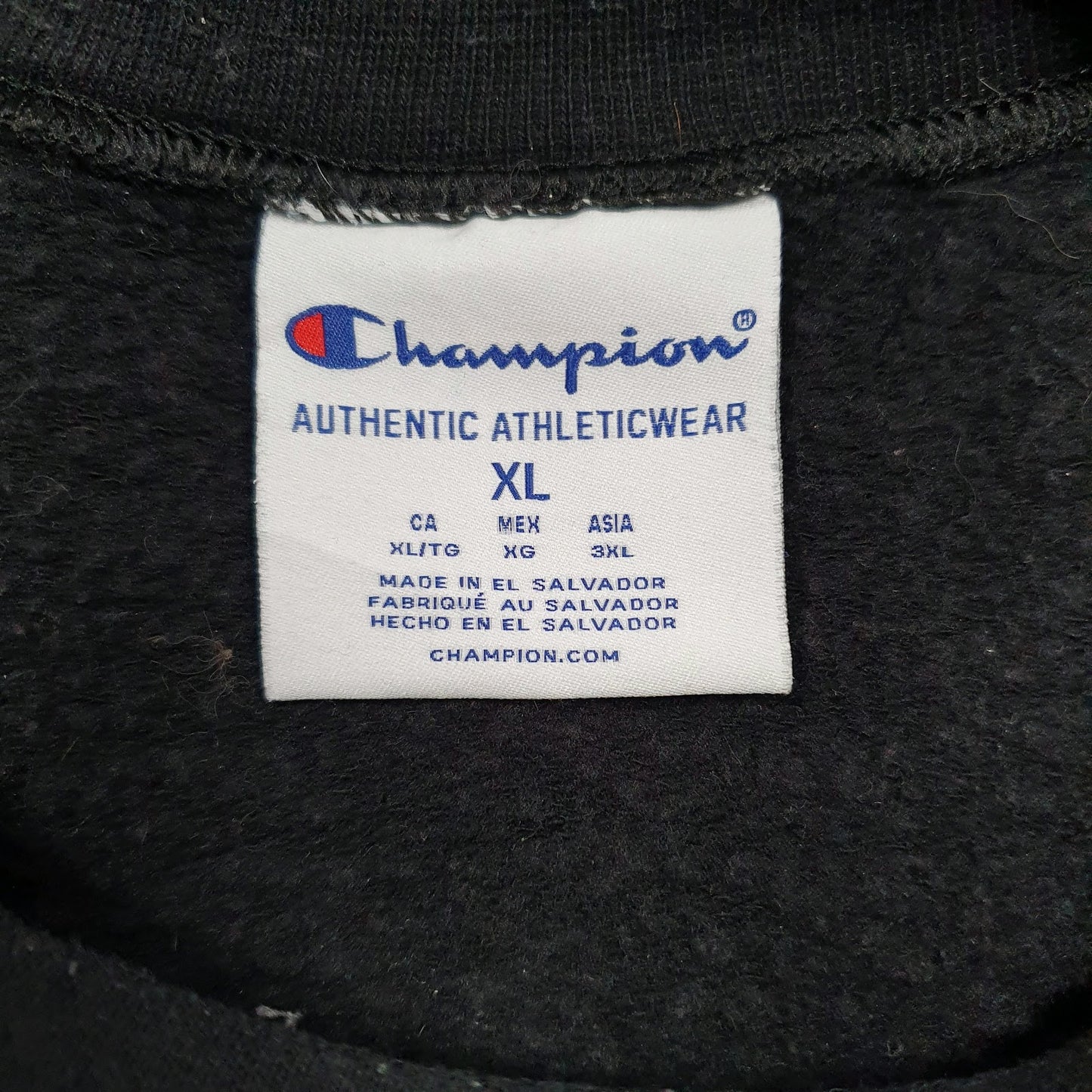 Mens Black Champion Army Aviation Crewneck Jumper